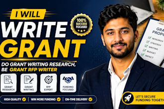 write non profit grant, do grant writing research, be grant rfp writer