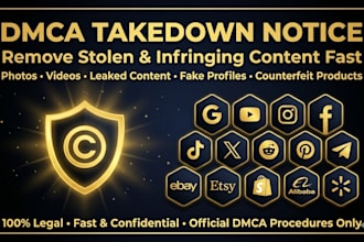 submit dmca takedown notice to remove copyright infringement