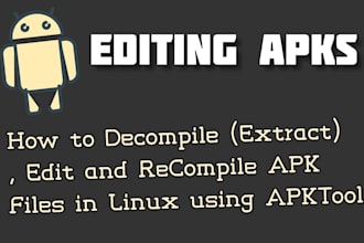 decompile, edit and recompile apk