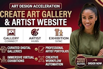 create art gallery website artist portfolio website exhibition website design