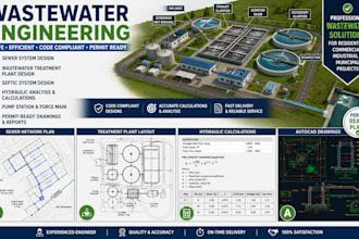 design wastewater, sewer, septic and treatment systems