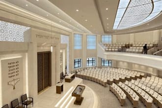 design church interior and exterior with realistic 3d animation rendering