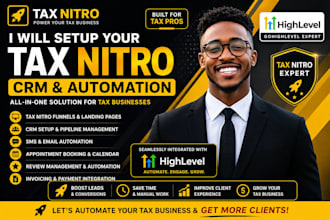 setup tax nitro canopy CRM tax software setup accounting workflow automation