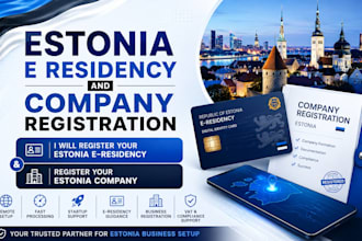 register e residency and help you start a company in estonia with bank support