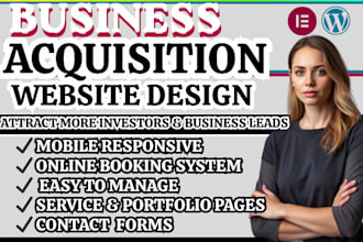business acquisition website,investment company website, business consultingsite