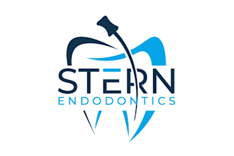 create amodern dental logo for dentist and dental care brand