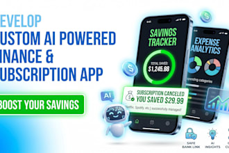develop a custom ai powered personal finance and subscription manager app