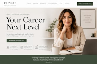 design squarespace career coach website job coaching website consulting website