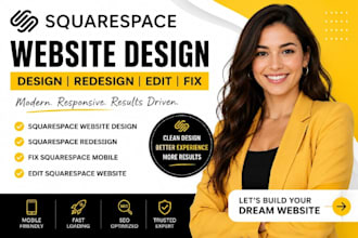 squarespace website design squarespace website fix squarespace website redesign