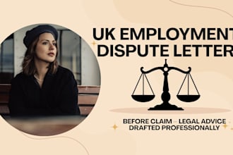 draft a UK employment dispute letter before claim and legal advise
