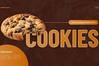 a sustainable biscuit for website or logo design