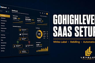 set up your gohighlevel saas mode with white label and automations