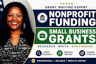 write small business grants, nonprofit grant writing, and grant research