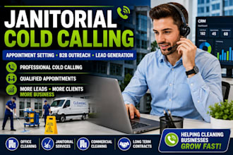 janitorial cold  calling janitorial cleaning services cold calling appointment