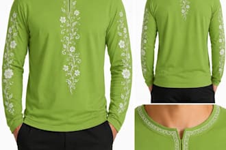 design premium luxury floral and golden leaf t shirts