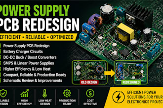 redesign power supply pcb battery charger dc dc converter for electronic