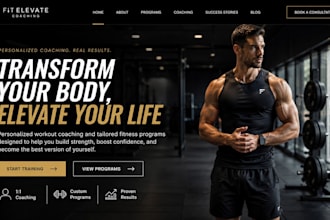 design squarespace fitness coach website workout coaching website gym website