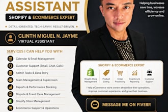 be your shopify ecommerce virtual assistant