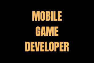 create a mobile game development