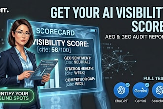 perform a professional ai visibility audit and GEO score for your brand