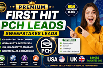 provide you a verify usa sweepstaks leads
