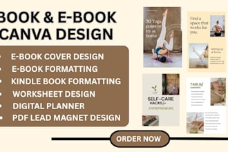 design canva pdf workbook, canva ebook, ebook formatting, canva workbook layout