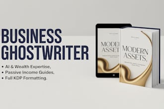 be your expert ghostwriter for ai business and finance ebooks