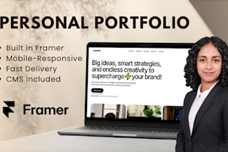 build your professional portfolio website in framer