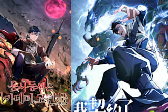 anime manga webtoon cover comic book manga artist webtoon cover manga art shonen