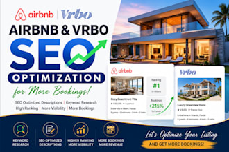 airbnb vrbo description listing SEO optimization to increase bookings