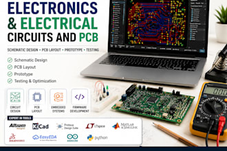 design electronics and electrical circuits and pcb