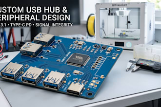 expertly do psb design, schematic, pcb layout, and custom usb hub circuit layout