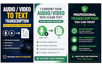 transcribe audio and video into text