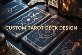 design mystical tarot and oracle card deck art
