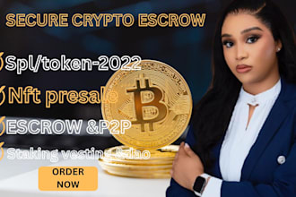 develop an escrow smart contract for ethereum or bsc with full audit