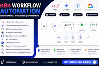 build  fix gemini vertex ai gcp  n8n ai agents openclaw  workflows