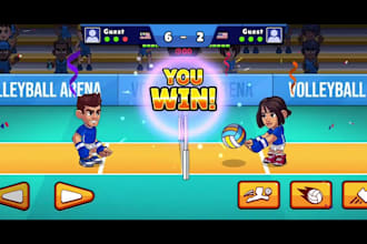 develop volleyball game for android and ios