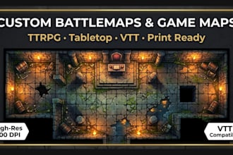 create custom game map battlemap ttrpg and tabletop maps for dnd rpg campaign