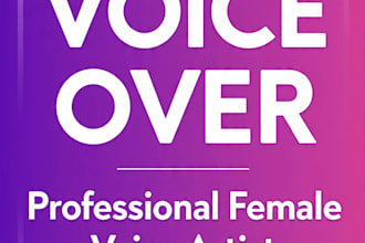 record a female voice over in urdu hindi english