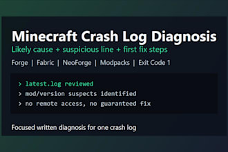 optimize and diagnose your minecraft modpack crash or lag