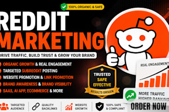 do reddit marketing for organic website promotion and growth