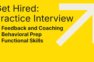 coach you on interviewing with a mock interview