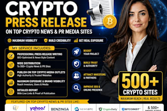 distribute, publish crypto press release on top crypto news and PR media sites