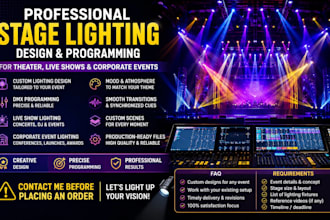 do expert stage lighting solutions for theater live shows and corporate events