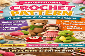 crochet pattern amigurumi crochet pattern design for etsy crochet pattern test