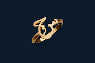 create 3d jewelry designs for rings bracelets and pendants
