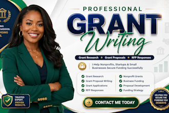 do grant research, grant writing, grant apply, grant submission