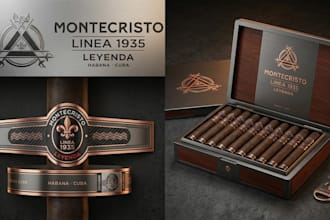 design modern cigar logo cigar label cigar band cigar box and cigar ring