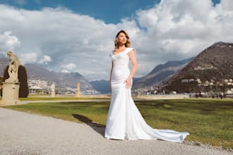 wedding photoshoot in italy lake como