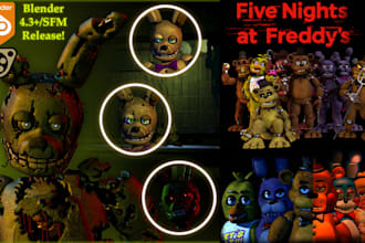 create, port custom sfm model, gmod player, tf2 model, l4d2, fnaf characters